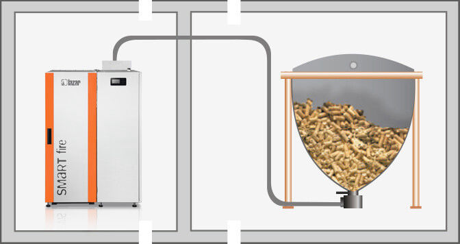 Granulu vakuma tranportieris