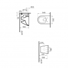 WC Pods VITRA INTEGRA Rim-Ex, piekarināmais ar soft close vāku