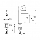 Maisītājs izlietnei ORAS STYLE bez noplūdes, hromēts