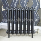 Čuguna radiators BEIGELAI BGL-460-J (8 sekc.) gruntēts melnā krāsā