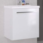 Mēbele ar izlietni SCANDIC 51x39cm ar durtiņām glossy white