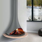 Chazelles FROG metāla kamīns (ar marmora plauktu)