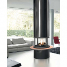 Chazelles HYPE L metāla kamīns (ar marmora plauktu)