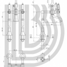 BIANCHI vannas maisītāji FIRST grīdas, bronza