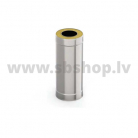 UMK Skursteņa caurule 0.25m, dubultsienu, D200x280, AISI439/439, 1.0/0.5mm