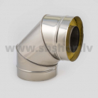 PRO Skursteņa Izolēts līkums D115/220 90gr.