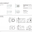 HATRIA FUSION COMPACT 485mm bidē piekarams