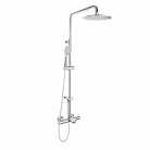 Vannas/dušas kolonna ar termostatu, lietus dušu D30cm un rolas dušu, teleskopiska, RamonSoler hroms