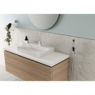 ORAS Stela izlietnes ar bidettu un kaskādes izteci, hroms