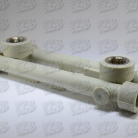 P Sienas līkums dub.d20*1/2 ar maināmu attālumu plastmasas