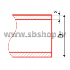 Pelēka plastmasa caurule FASER HOT S4 SDR9 D63x7.1 PP-RCT Fv-Plast
