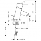 HANSGROHE izlietnes maisītāji TALIS S