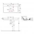 Izlietne CENTO 80x45