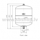 Izplešanās trauks sanitārajam ūdenim REFIX DD 18L, 10bar