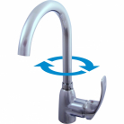 RAV MISISIPI virtuves maisītāji grozāms, augstais, hromēts