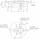 RAV SEINA dušas maisītāji iebūvēts ar pārslēdzēju, hroms, SE986