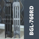 Čuguna radiators BEIGELAI BGL-760-RD (15 sekc.) gruntēts melnā krāsā