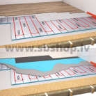 TYCROC UHP16 XPS plāksne siltajām grīdām 1200x600x25mm (Dn16mm caurulei)