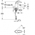 GROHE bide maisītāji Eurosmart, pievadi, ķēde