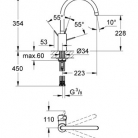 GROHE virtuves maisītāji Eurosmart Cosmo virtuves izl.(hroms)