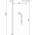 RAV MORAVA vannas maisītaji bronza ar rokas dušu MK159.5/3SM