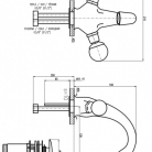 RAV SWAROVSKI izlietnes maisītaji ar Swarovski BRILLIANCE129.5Z, zelta