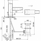 RAV SWAROVSKI izlietnes maisītaji ar Swarovski ROYAL1327.5, hromēts