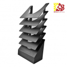 Melnā tērauda skursteņa žalūzijas d150