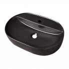 Izlietne HAPPY HOUR 12:00MF 57x38x15cm ar vietu maisītājam, black matt