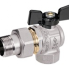 Ventīlis BUGATTI ar izjaucamo savienojumu 90G 3/4" ar tauriņa rokturi