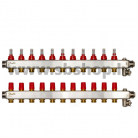 SSM-11F Kolektors 11+11 ar plūsmas mēr. 1" DANFOSS