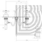 BIANCHI izlietnes maisītāji OLD FASION ar vārstu 1 1/4`, hromēts