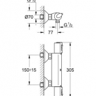 GROHE dušas maisītaji,Termostats Grohtherm 1000