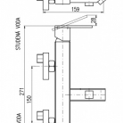 RAV LOIRA vannas maisītāji, hroms, LR554.5