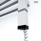 Dvieļu žāvētājs TERMA BONE ONE elektrisks 1260x600mm, E8, balts matēts ar rozeti