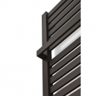 Dvieļu žāvētājs TERMA SOLO 860x540mm ar dvieļu turētāju RAL9005 melns matets