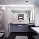 Vanna CLASSICA 170x75cm ar U/L veida paneli un sifonu