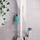 ORAS VENTURA dušas panelis ar termostatu, lietus dušu un rokas dušu, hroms
