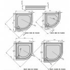 Paliktnis PAA akmens masas CLASSIC RO90 balts ar paneli
