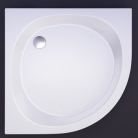 Akmens masas paliktnis RS-90*90 pusaplis ar paneli BEZ sifona