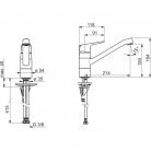Virtuves jaucējkrāns VEGA ECO hroms