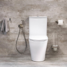 Bidetta ar magnētisko vārstu, iebūvējama sienā ar iebūves daļu, brushed nickel