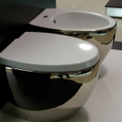 WC Pods OVAL inside white/outside platino +SC vāks 100