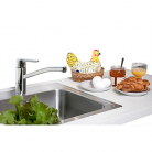 Mais.ORAS SAGA virtuves, ar grozāmu izteku, hroms