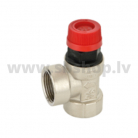 Drošības vārsts 1/2"F 3bar apkurei BUGATTI