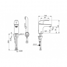 ORAS SAFIRA izlietnei ar bidettu, hroms