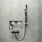 ORAS NOVA dušas termostats, melns matēts