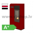 Granulu kamīns Eva Calor ZITA SLIM 7.5 kW sarkans