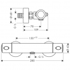 GROHE Maisītājs ECOSAT 1001 SL dušai, hroms