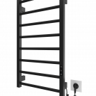 MARIO Dvieļu žāvētājs LEED elektrisks 770x430mm melns matēts